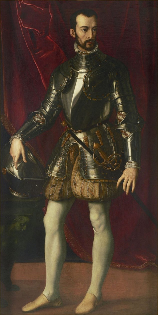 Francesco I de Medicin muotokuva 1541-1587, Toscanan suurherttua, 1570-1575. tekijältä Alessandro Allori
