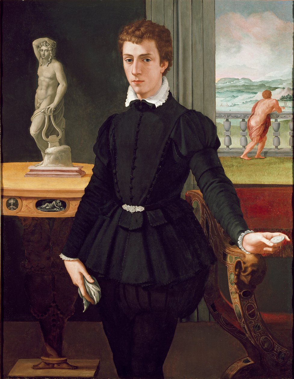 Nuoren miehen muotokuva, post 1560 tekijältä Alessandro Allori