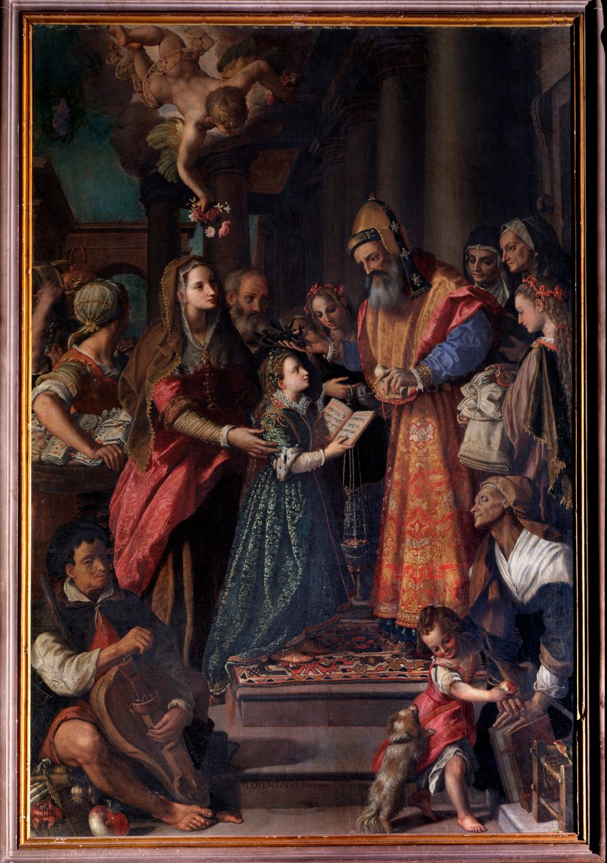 Marian esitys temppelissä (maalaus tekijältä Alessandro Allori