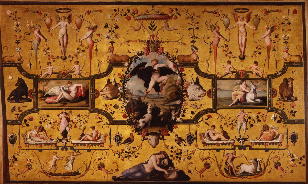Spalliera Jupiterin rakkauden kanssa, 1572. tekijältä Alessandro Allori