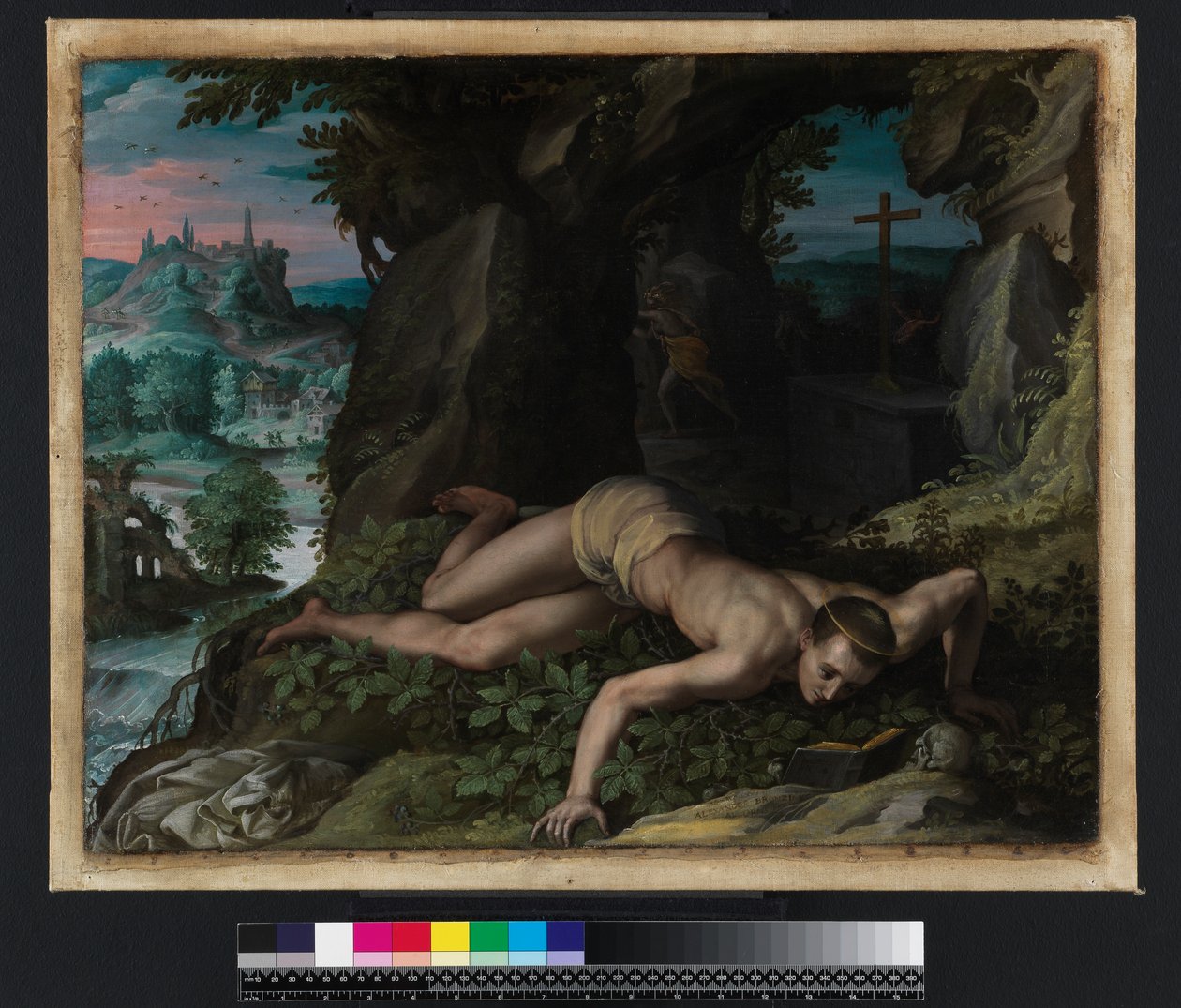 Pyhän Benedictuksen kiusaus, n. 1587 tekijältä Alessandro Allori