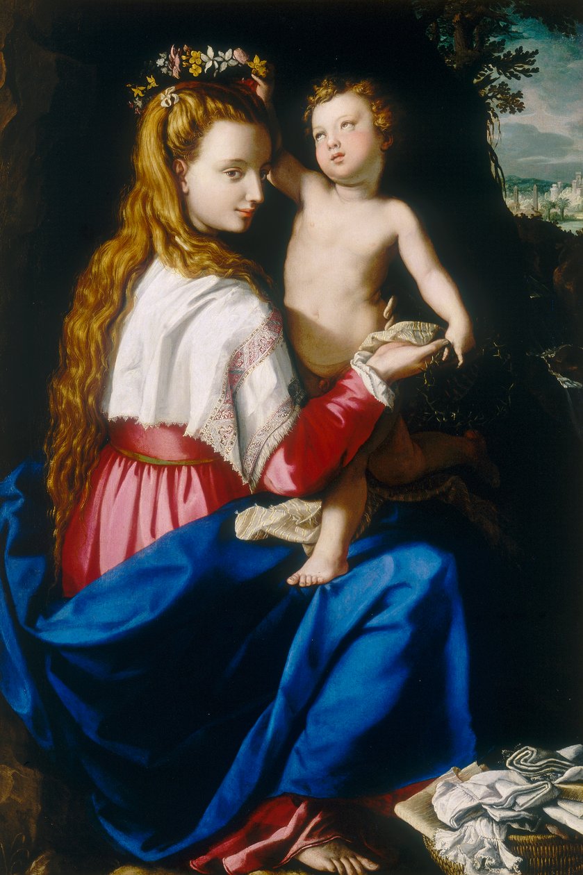 Neitsyt lapsen kanssa tekijältä Alessandro Allori