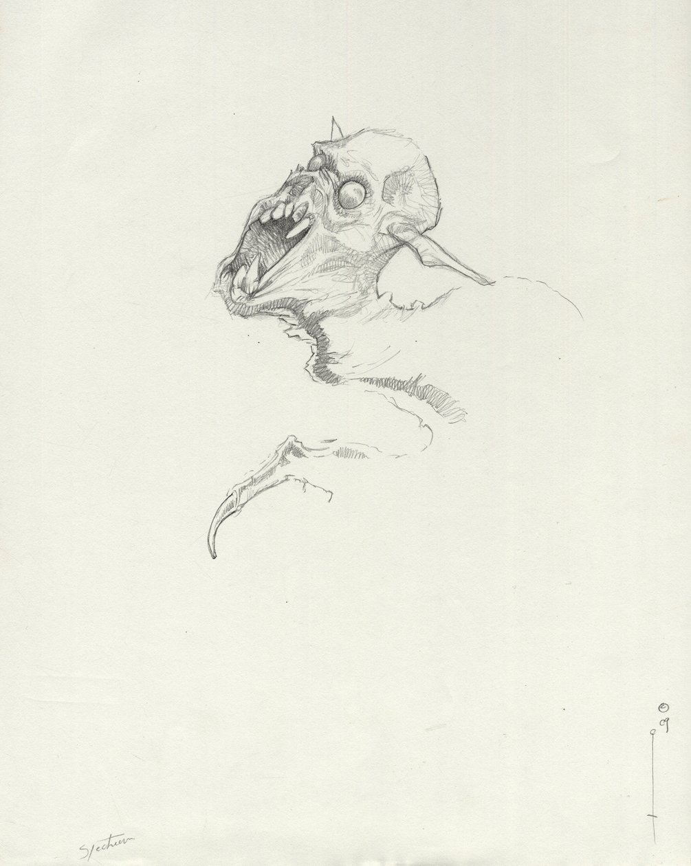 Criatura Lendária: Chupacabra, vampiro sul-americano Desenho de Alessandro Lonatifinnish tekijältä Alessandro Lonati