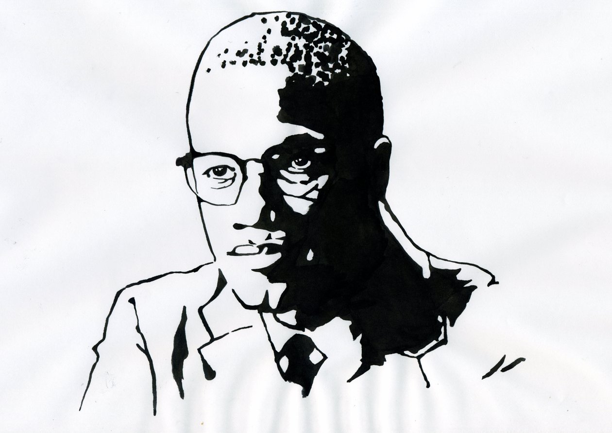 Malcolm X (1925-1965) afrikkalais-amerikkalainen aktivisti tekijältä Alessandro Lonati
