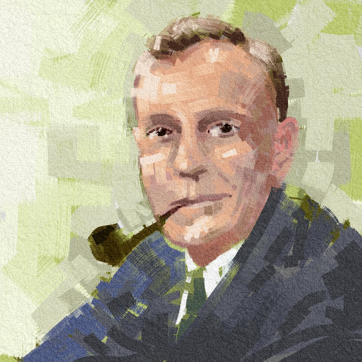 Tähtitieteilijä Edwin Hubblen muotokuva, 2023 (kuva) tekijältä Alessandro Lonati