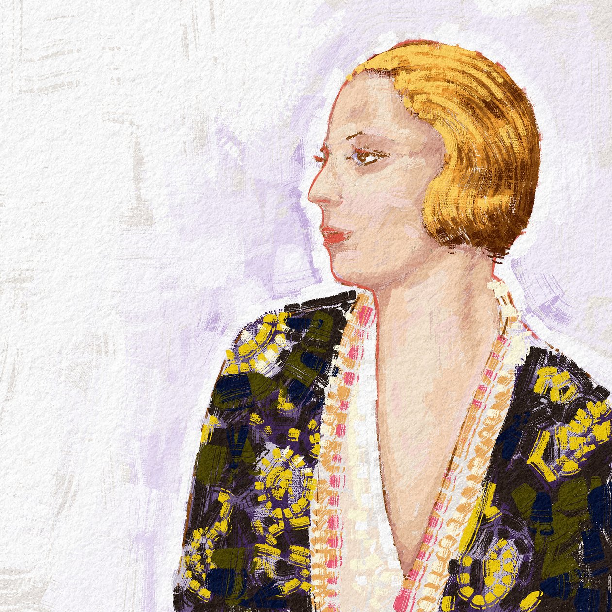 Puolalaisen taiteilijan Tamara De Lempickan muotokuva, 2023 (kuva) tekijältä Alessandro Lonati