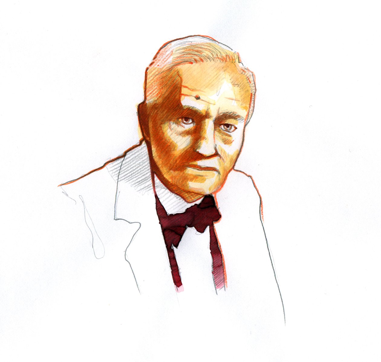 Alexander Flemingin, skotlantilaisen biologin (1881-1955) muotokuva (Skotlannin biologin, farmakologin ja kasvitieteilijän Alexander Flemingin muotokuva) tekijältä Alessandro Lonati