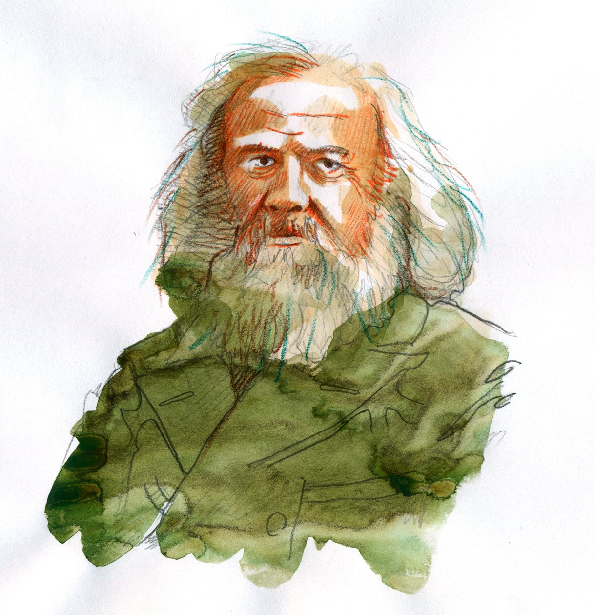 Dmitri Ivanovitš Mendelejevin, Mendelejevin (tai Dmitri Mendelejevin muotokuva tekijältä Alessandro Lonati