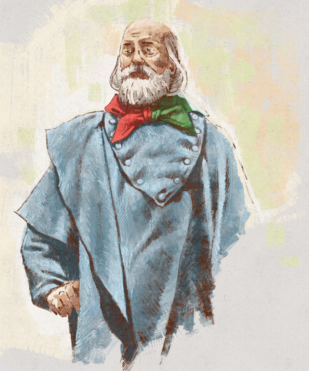 Kenraali Giuseppe Garibaldin muotokuva, 2023 (kuva) tekijältä Alessandro Lonati