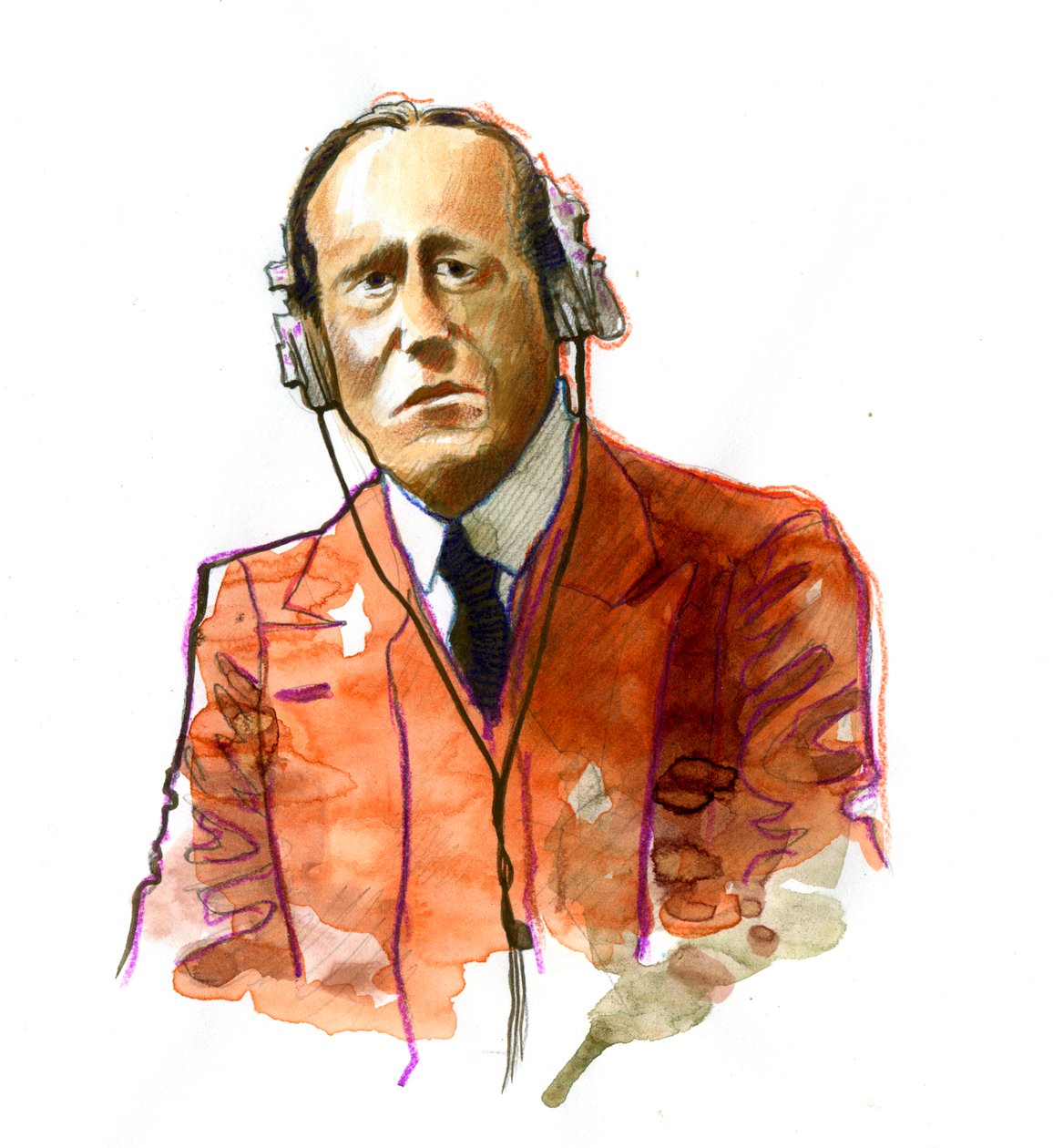 Guglielmo Marconin (1874-1937), italialaisen fyysikon, lennättimen keksijän muotokuva tekijältä Alessandro Lonati