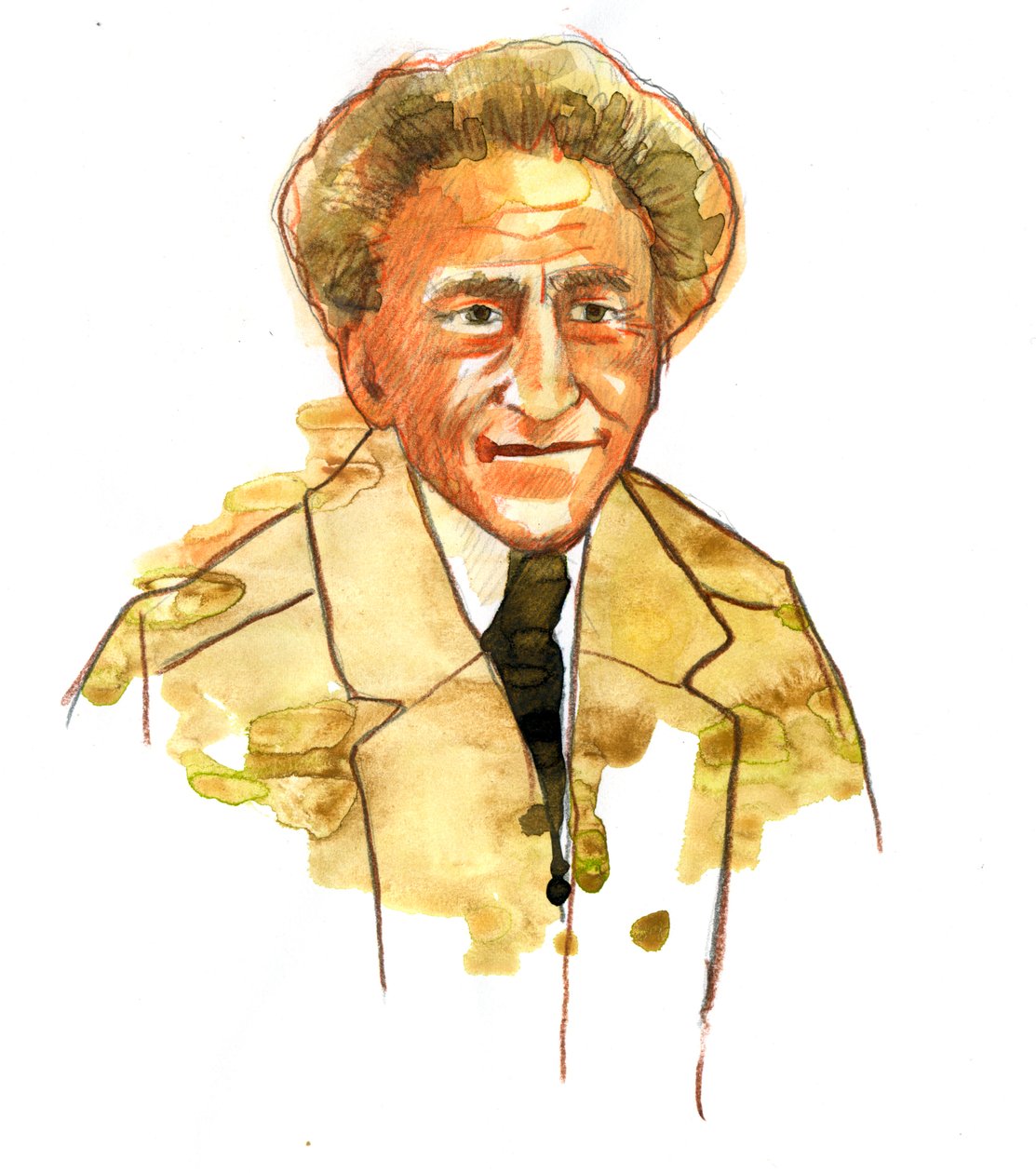 Jean Cocteaun (1889-1963) muotokuva ranskalaisesta runoilijasta ja elokuvantekijästä (Jean Cocteaun muotokuva ranskalainen kirjailija, suunnittelija, näytelmäkirjailija, taiteilija ja elokuvantekijä) tekijältä Alessandro Lonati