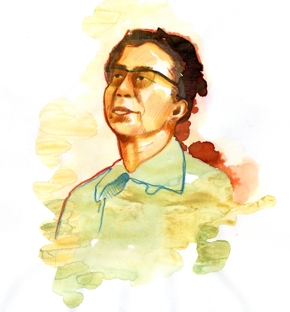 Jiang Qingin (1914-1991) muotokuva Mao Zedongin vaimon (Jiang Qingin muotokuva Madame Maona) tekijältä Alessandro Lonati
