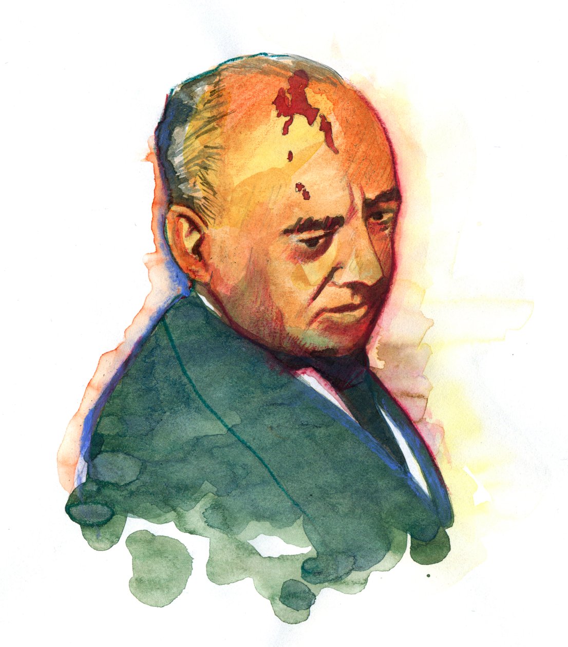 Muotokuva Mihail Gorbatšovista (Gorbatšov tai Gorbatšov) (s. 1931) venäläinen poliitikko tekijältä Alessandro Lonati