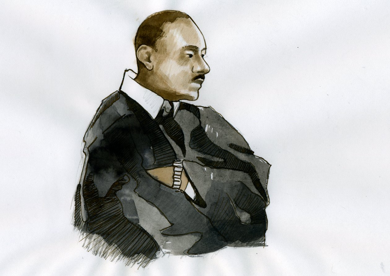 Pastori Martin Luther Kingin (1929-1968) muotokuva tekijältä Alessandro Lonati