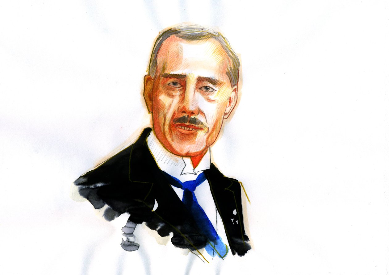 Ranskalaisen fyysikon Maurice de Broglien (1875-1960) muotokuva (ranskalainen fyysikko Maurice de Broglie) tekijältä Alessandro Lonati