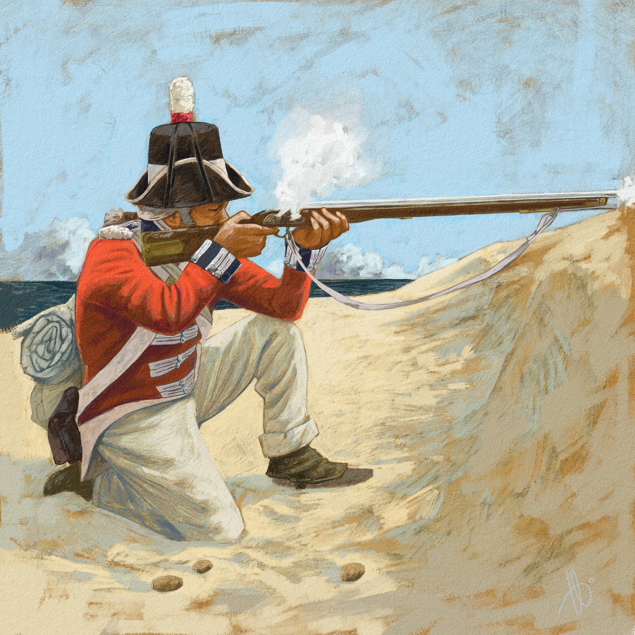 Kuninkaallinen merijalkaväki, noin 1806, laskeutuminen rannalle, 2018 tekijältä Alessandro Lonati