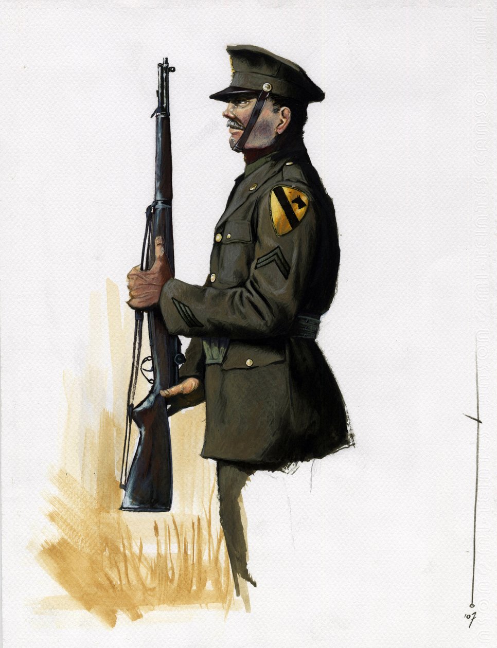 Toinen maailmansota 1939-1945: Amerikan armeijan ratsuväedivisioona tekijältä Alessandro Lonati