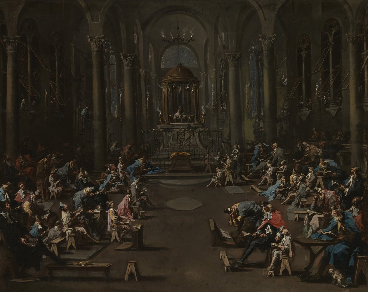 Synagoga, 1725-35 tekijältä Alessandro Magnasco