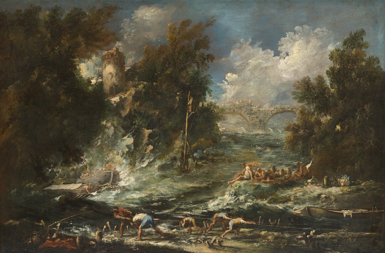 Myrsky, noin 1710-1720 tekijältä Alessandro Magnasco
