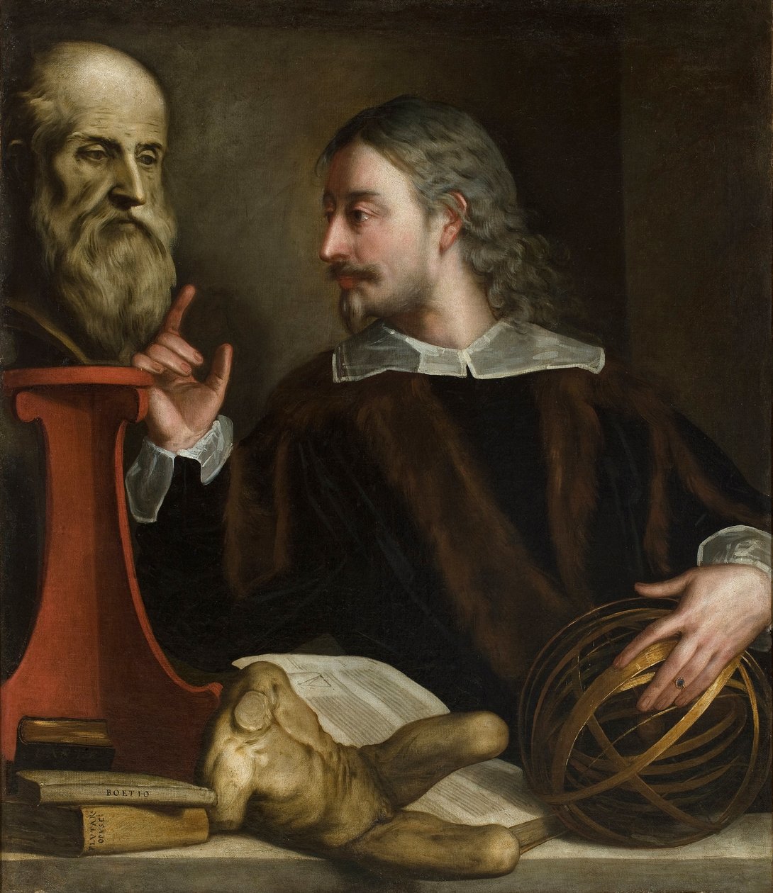 Automuotokuva (omakuva) - Alessandro Varotarin maalaus, joka tunnetaan nimellä Il Padovanino (1588-1649), öljy kankaalle tekijältä Alessandro Padovanino