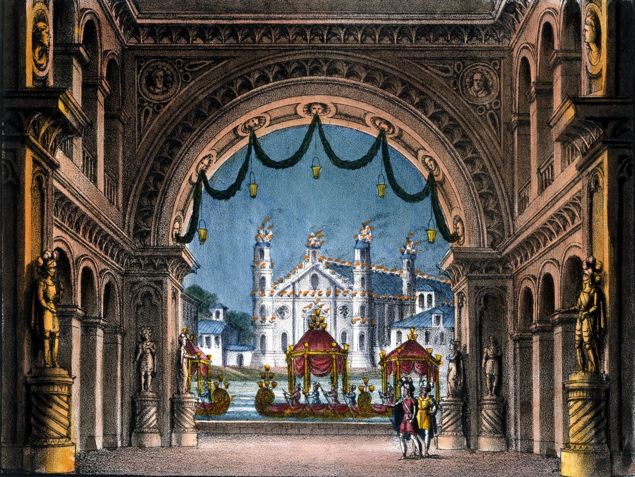 Sanquiricon lavastus Vincenzo Bellinin oopperaan "La straniera" "(L