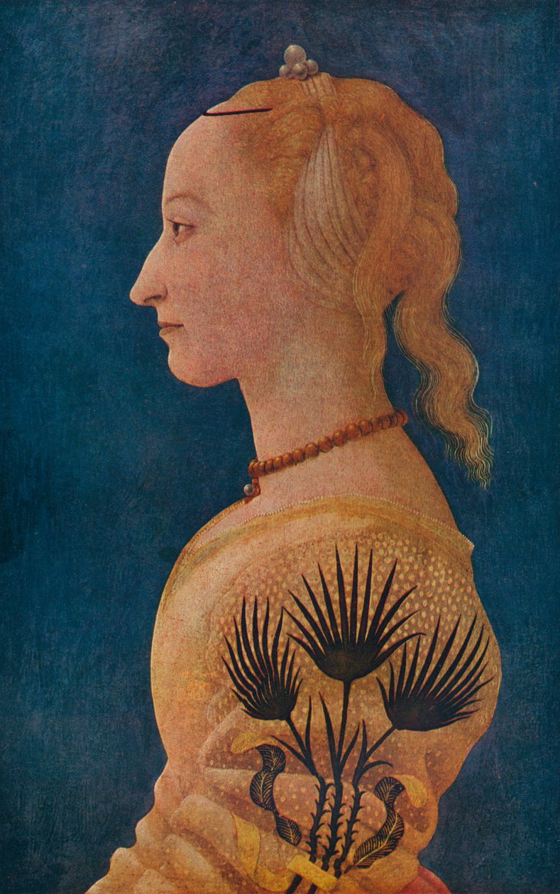 Naisen muotokuva, c1465 tekijältä Alesso Baldovinetti
