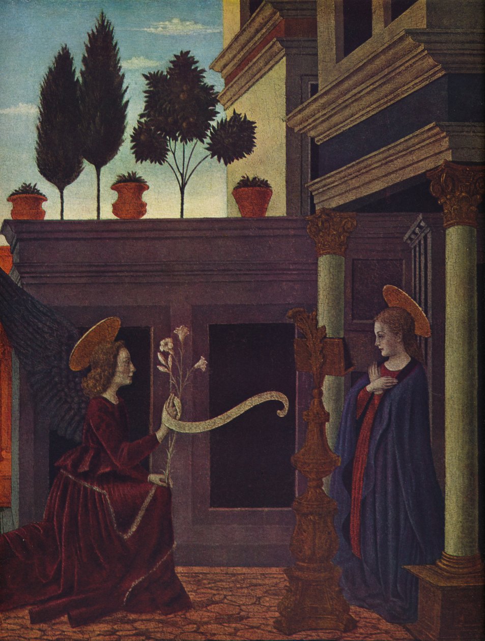 The Annunciation, c1449-1454 tekijältä Alesso Baldovinetti