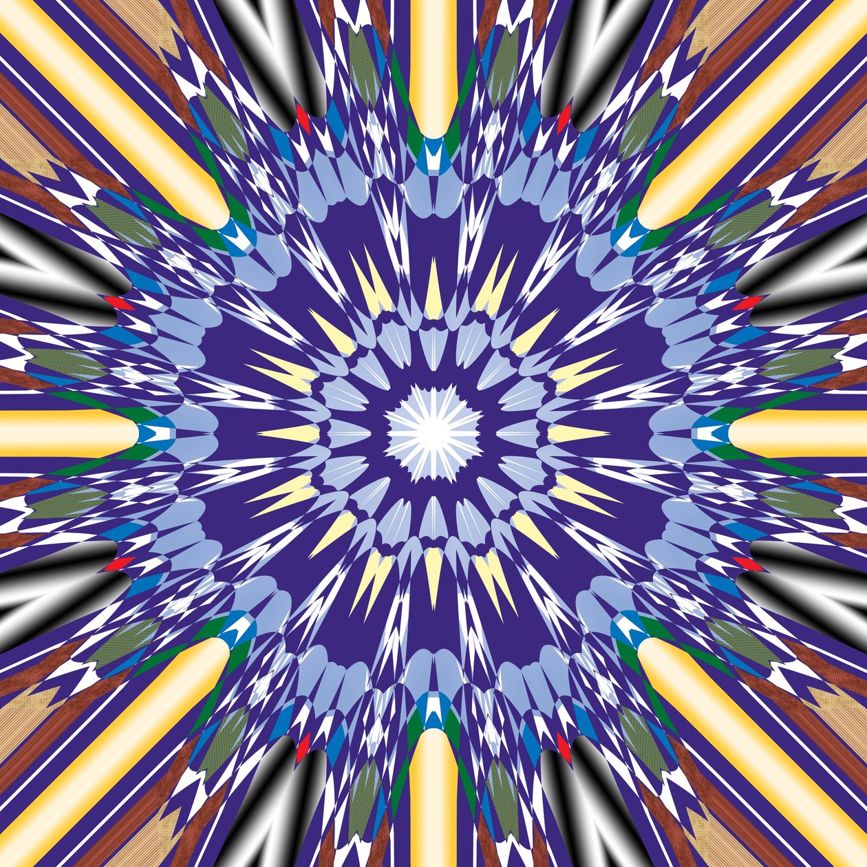 mandala, 2019, (sekoitettu media) tekijältä Alex Caminker