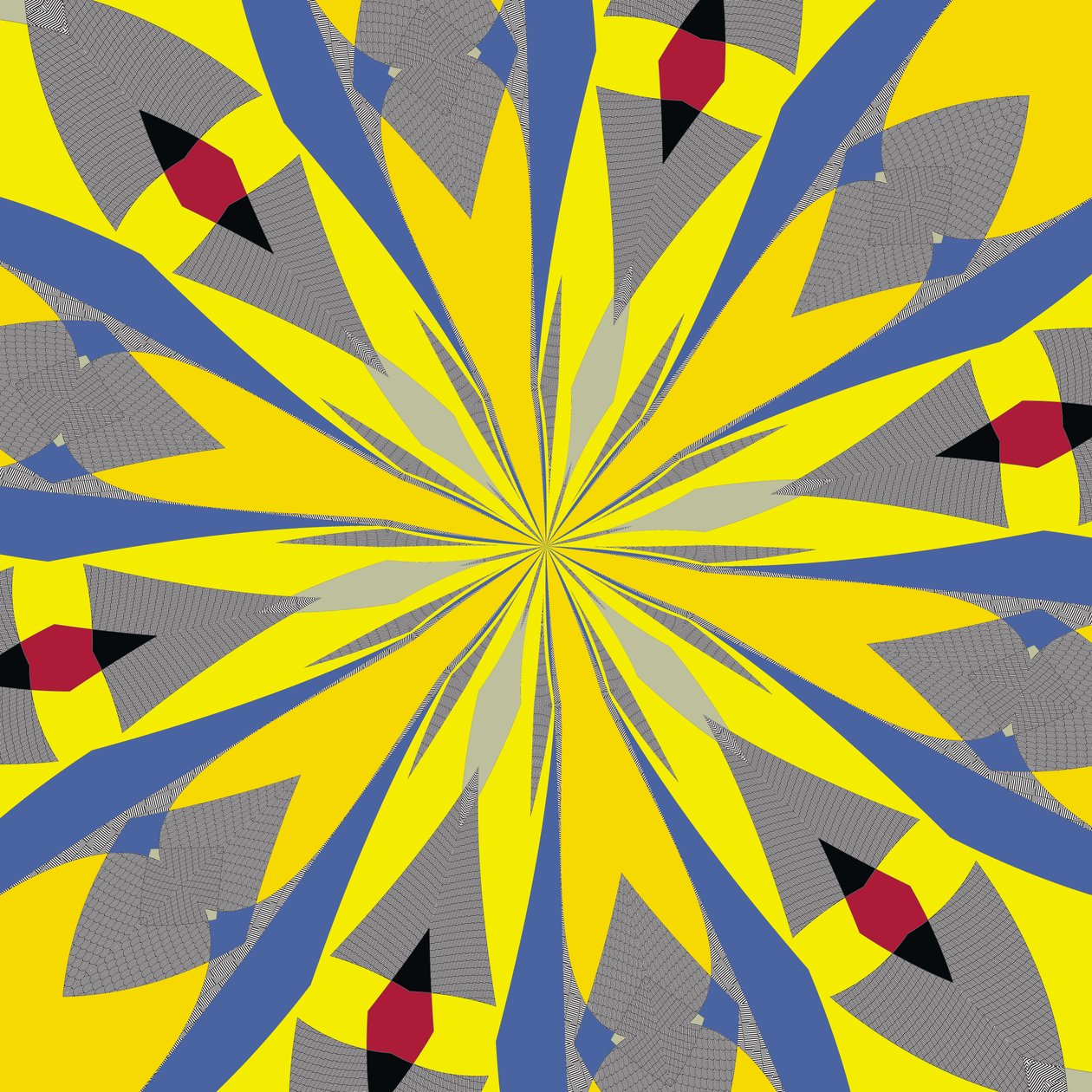symmetria #14,2019,(sekoitettu media) tekijältä Alex Caminker
