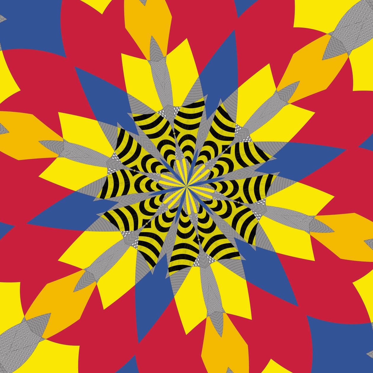 symmetria #6,2019,(sekoitettu media) tekijältä Alex Caminker