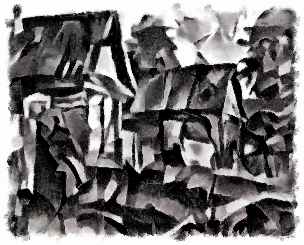 view (black) #2,2016, tekijältä Alex Caminker