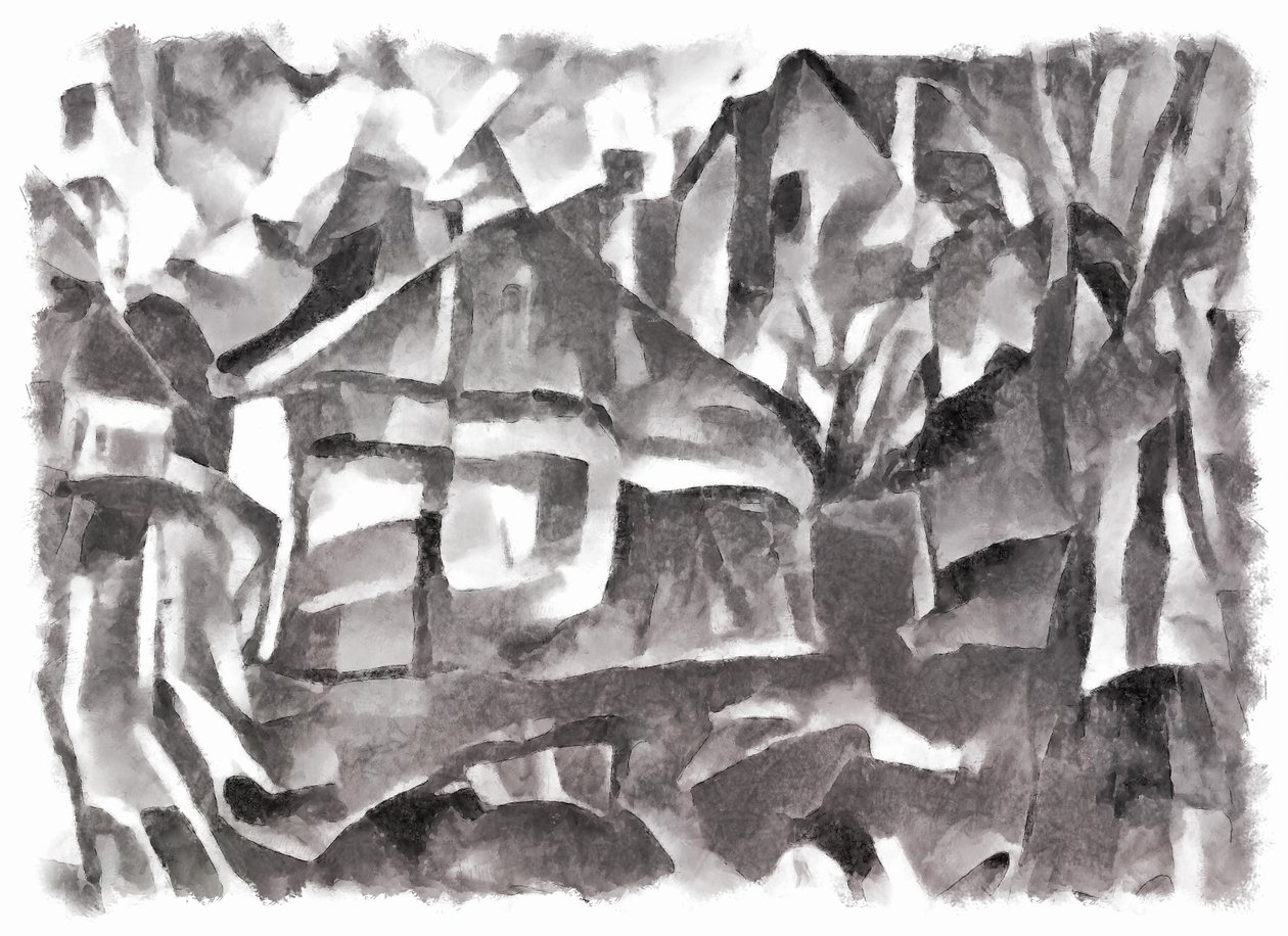 view (black) #4,2016, tekijältä Alex Caminker