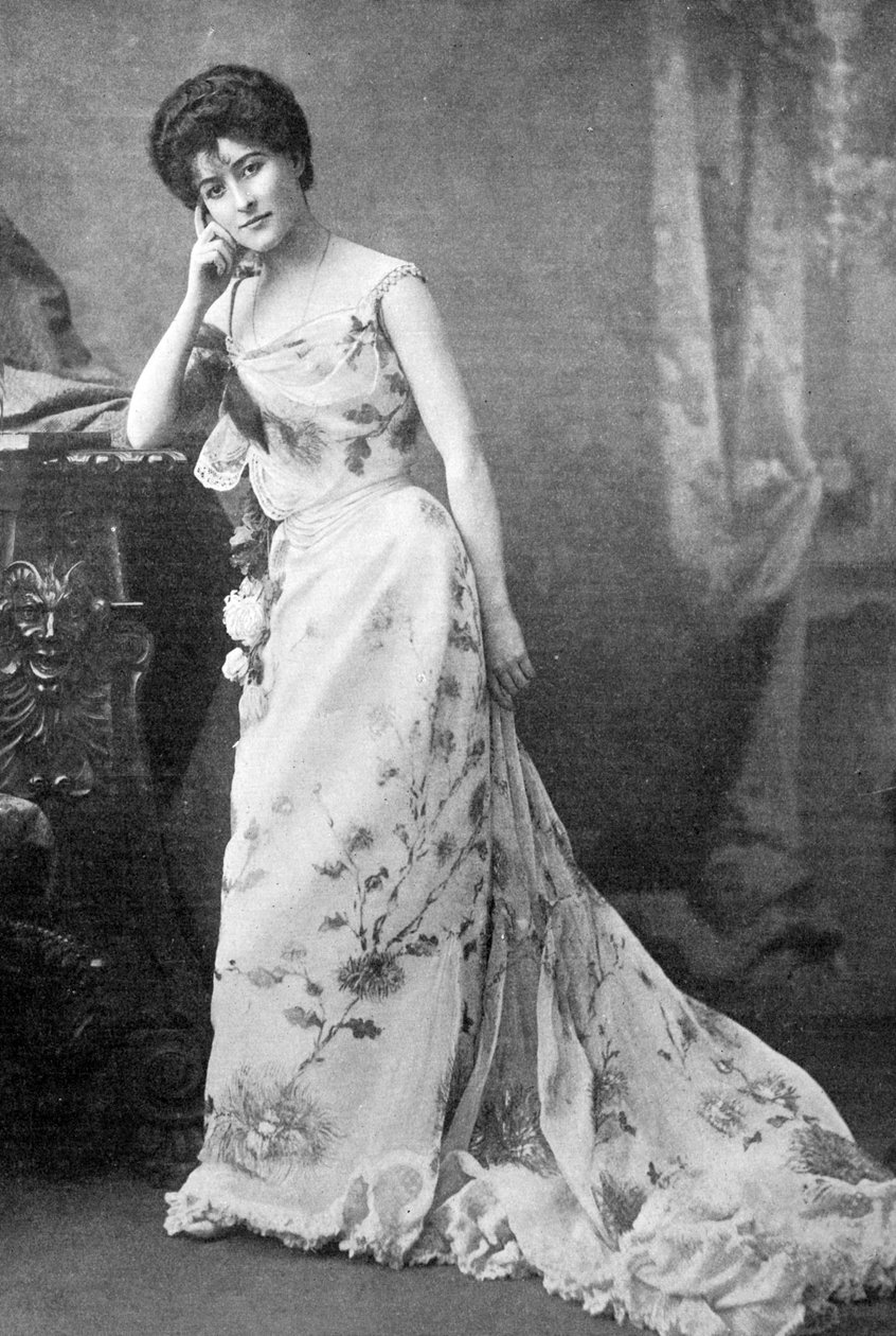 Neiti Jessie Bateman, kuvitus elokuvasta "The King", 1. kesäkuuta 1901 tekijältä Alexander Bassano