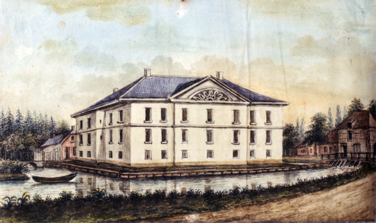 Haus Caen Straelenissa, Ansicht von Osten tekijältä Alexander Frans van Aefferden