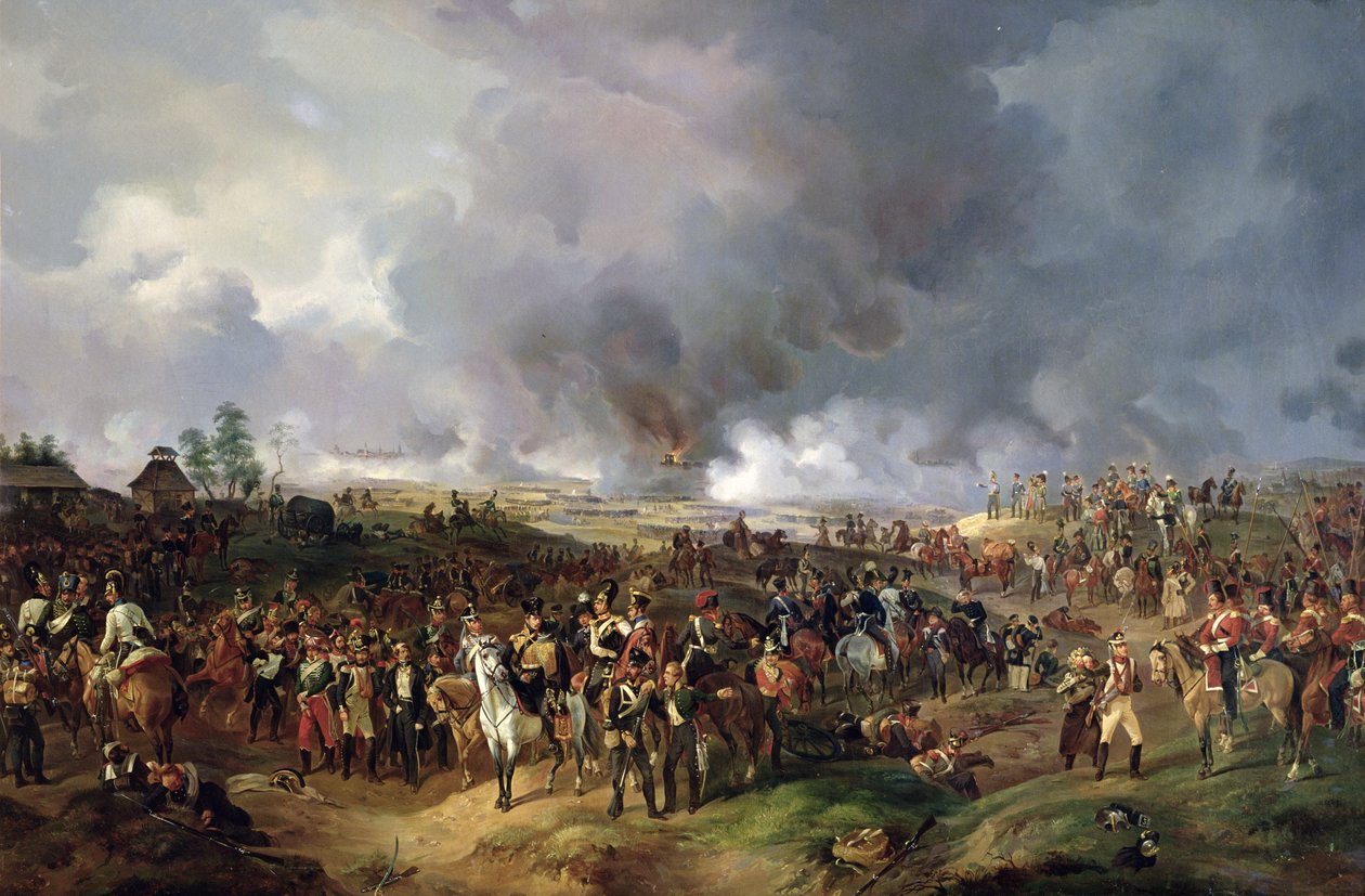 Leipzigin kansakuntien taistelu, 1813 tekijältä Alexander Ivanovich Sauerweid
