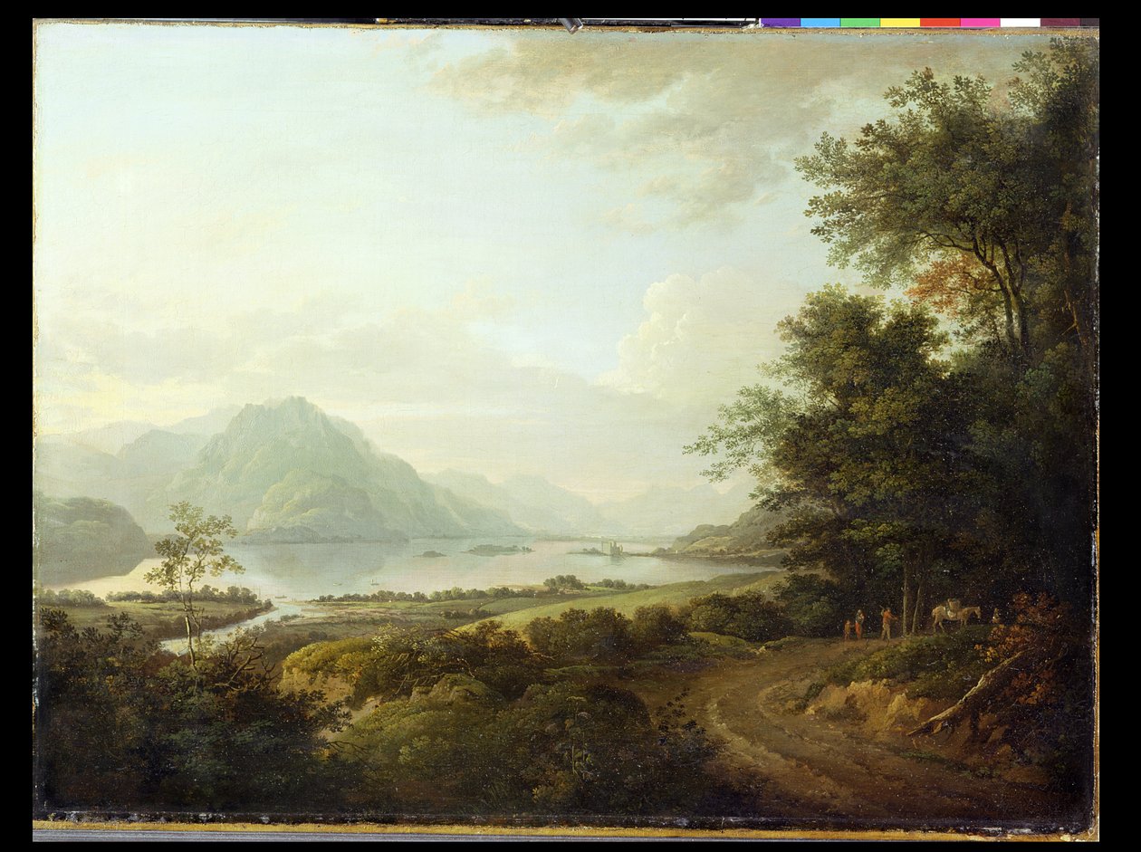 Loch Awe, Argyllshire, n. 1780-1800 tekijältä Alexander Nasmyth