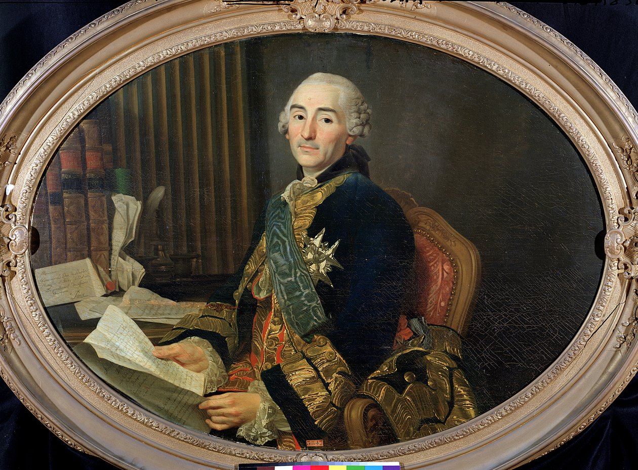 Cesar-Gabriel de Choiseul-Chevigny (1712-85) Duc de Praslin, 1763 tekijältä Alexander Roslin
