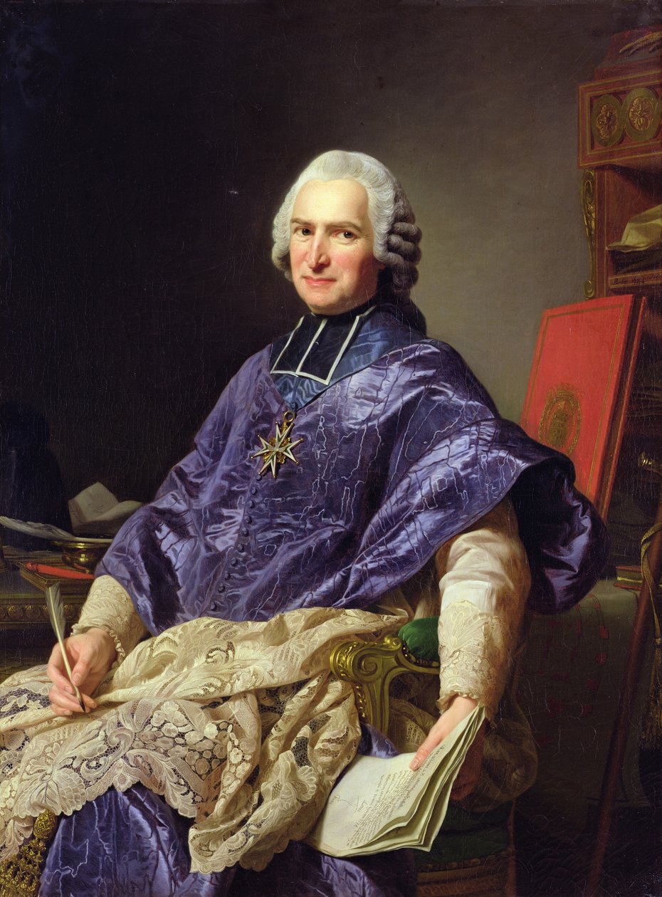 Joseph-Marie Terray (1715-78) Abbe de Molesmes, 1774 tekijältä Alexander Roslin