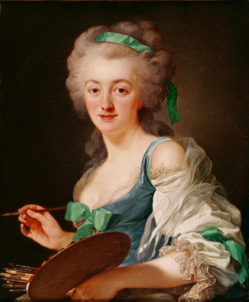 Anne Vallayer-Costerin muotokuva, 1783 tekijältä Alexander Roslin