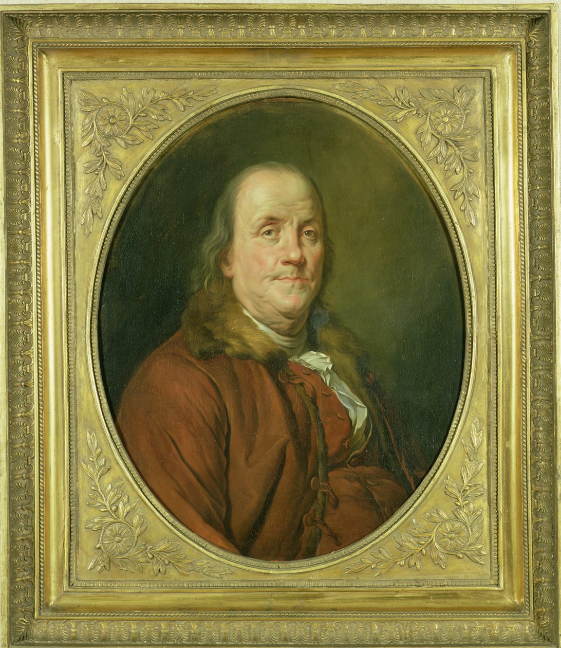 Benjamin Franklinin muotokuva Joseph Siffrede-Duplessisin (1725-1802) muotokuvan jälkeen n. 1780-90 tekijältä Alexander Roslin
