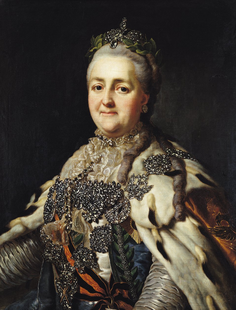 Venäjän Katariina II:n (1729-1796) muotokuva tekijältä Alexander Roslin