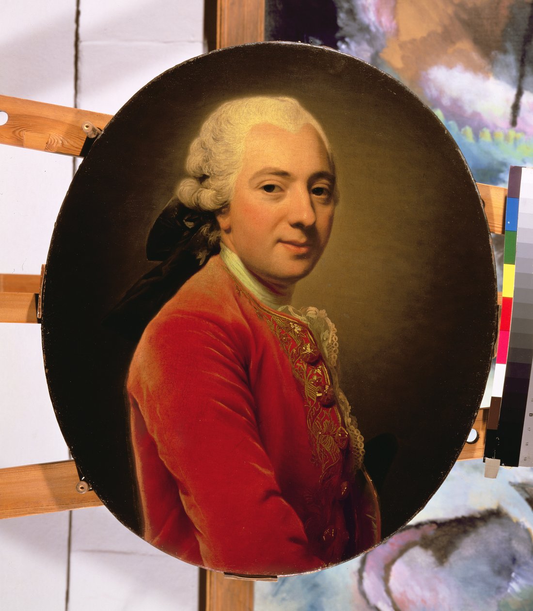 Muotokuva miehestä punaisessa kaftaanissa, 1764 tekijältä Alexander Roslin