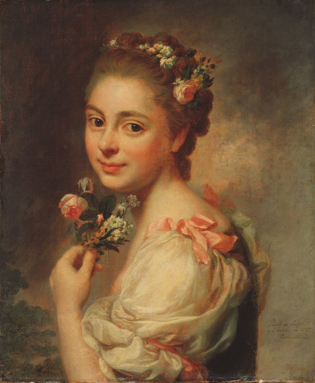 Muotokuva taiteilijan vaimosta, Marie Suzannesta, 1763 (pastelli kankaalle) tekijältä Alexander Roslin