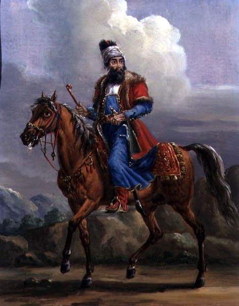 Oriental Warrior (öljy metallille) tekijältä Alexander Orlowski