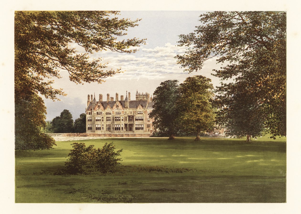 Bearwood, Berkshire, Englanti. ,1880 (kaiverrus) tekijältä Alexander Francis (after) Lydon