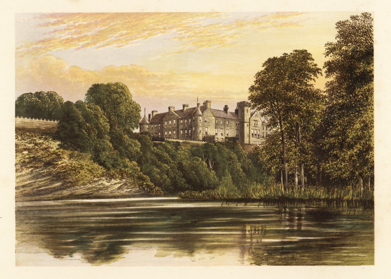 Brechinin linna, Angus, Skotlanti. ,1880 (kaiverrus) tekijältä Alexander Francis (after) Lydon
