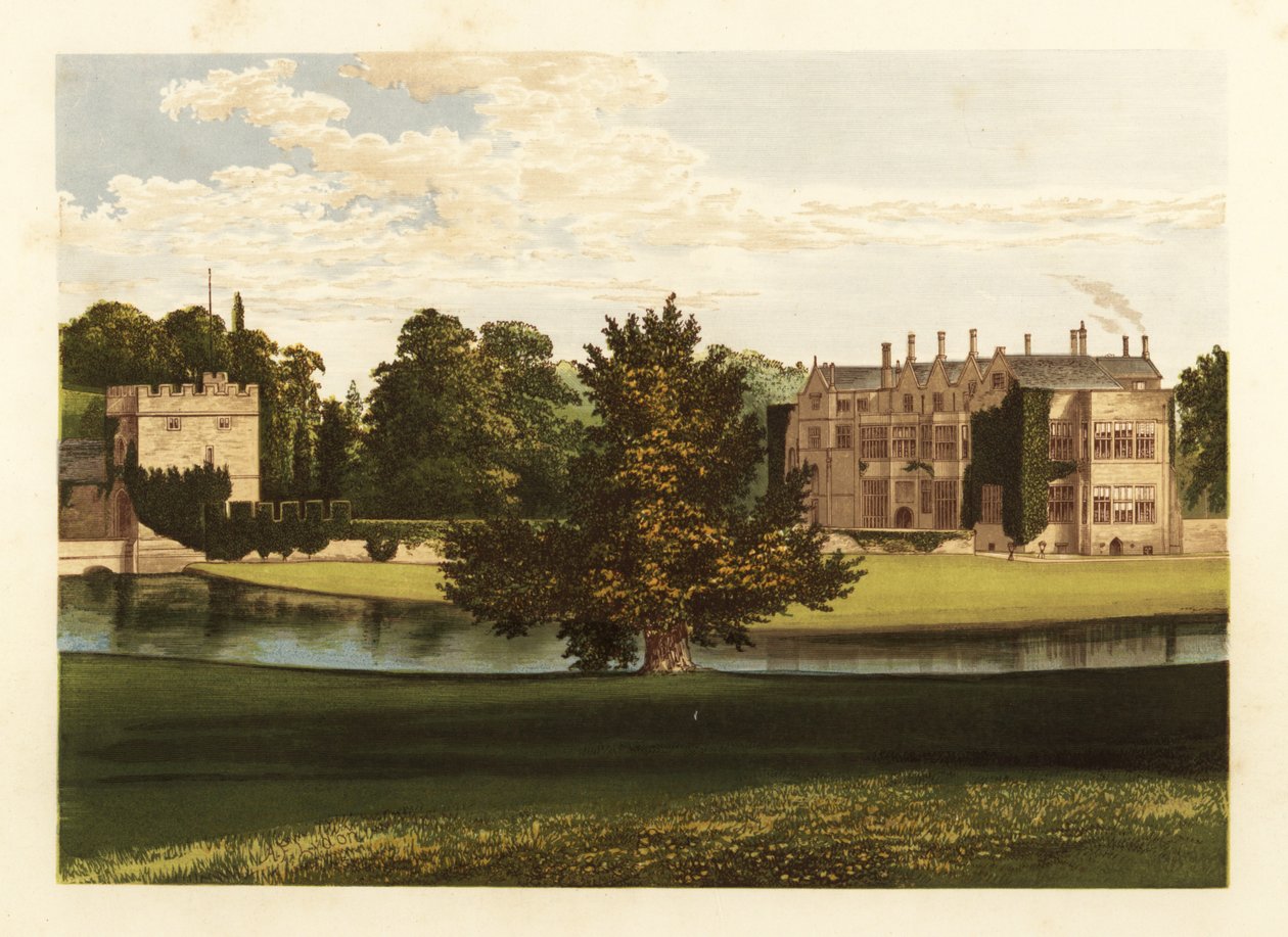 Broughton Castle, Oxfordshire, Englanti. tekijältä Alexander Francis (after) Lydon