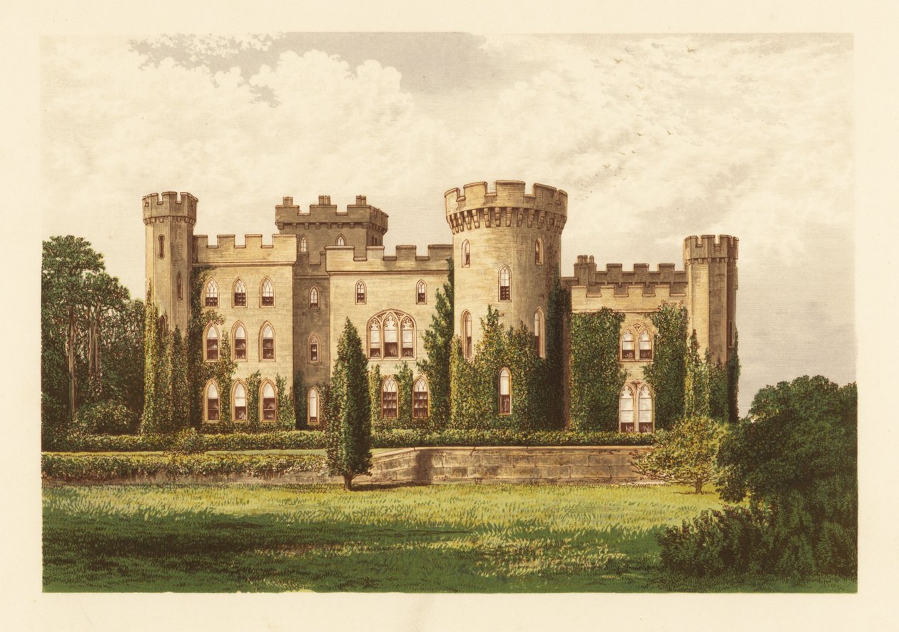 Cholmondeleyn linna, Cheshire, Englanti. tekijältä Alexander Francis (after) Lydon