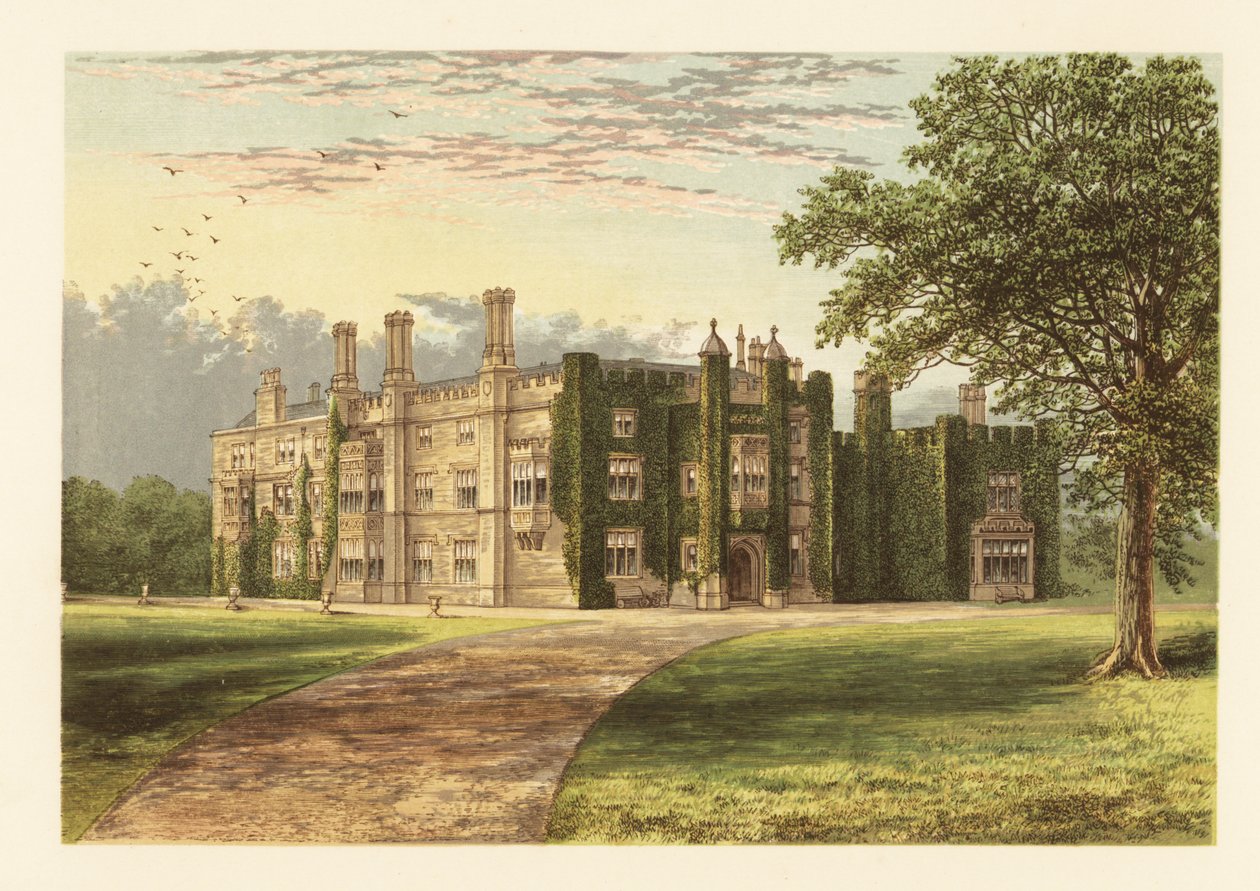 Drakelowe Hall, Derbyshire, Englanti. tekijältä Alexander Francis (after) Lydon