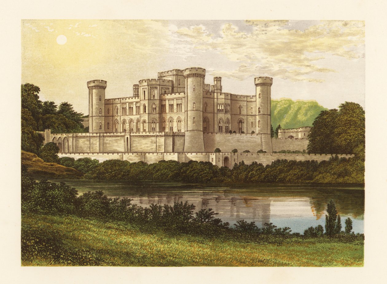 Eastnor Castle, Herefordshire, Englanti. tekijältä Alexander Francis (after) Lydon